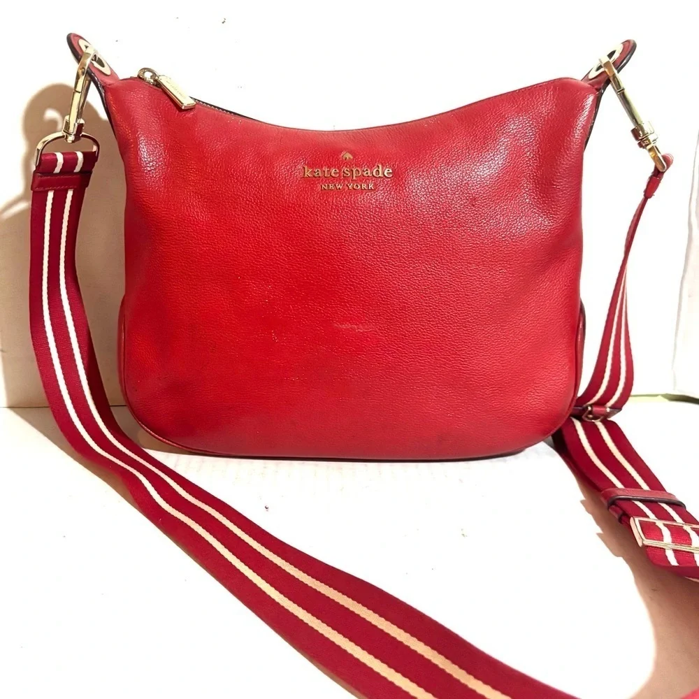 Kate Spade Red Leather crossbody Bag